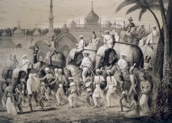 Lucknow, die Hauptstraße, aus 